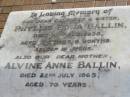 Phyllis Edna BALLIN
10 Aug 1938, aged 17 years 6 months
Alvine Anne BALLIN
22 July 1965 aged 70
Henry BALLIN
3 June 1963 aged 79
Edward A WOOD
b: 1911, d: 1993
Herbert Frederick WOOD
18 Aug 1977 aged 63
Minden Zion Lutheran Church Cemetery