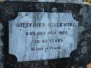 
Gottfried MILLEWSKI
died 28 Jul 1927, aged 82
MindenCoolana - St Johns Lutheran 
