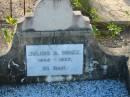 
Julius A HINZE
B: 1842, D: 1927
MindenCoolana - St Johns Lutheran 
