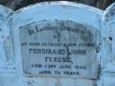 
Ferdinand John FREESE
23 June 1945 aged 70
MindenCoolana - St Johns Lutheran 
