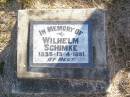 Wilhelm SCHIMKE,
1835 - 13-4-1881;
St Johns Evangelical Lutheran Church, Minden, Esk Shire