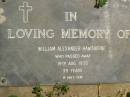 William Alexander HAWTHORNE,
died 19 Aug 1936 aged 39 years;
Moore-Linville general cemetery, Esk Shire