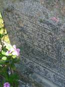 Frederick Charles TRUEMAN,
father,
died 1 Oct 1961 aged 81 years;
Hannah Elizabeth TRUEMAN,
mother,
died 25 Sept 1950 aged 58 years;
Moore-Linville general cemetery, Esk Shire