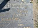 Robert Joseph WILLIAMS,
died 13 March 1971 aged 76 years;
Rose Ethel WILLIAMS,
died 2 Sept 1964 aged 50 years;
parents of Shirley & Don,
grandparents of Jason;
Moore-Linville general cemetery, Esk Shire