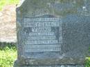 Henry George YOUNG,
husband,
died 7 Oct 1954 aged 66 years;
Moore-Linville general cemetery, Esk Shire