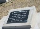 Jean CLAYDON
25-2-2004
aged 84 yrs
Mt Walker HistoricPublic Cemetery, Boonah Shire, Queensland