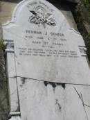 Herman J BENFER
27 Jun 1910, aged 27
Mt Cotton Gramzow Cornubia Carbrook Lutheran Cemetery, Logan City