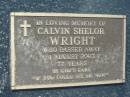 Calvin Shelor WRIGHT
1 Aug 2003, aged 77
Mt Cotton Gramzow Cornubia Carbrook Lutheran Cemetery, Logan City