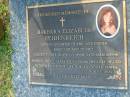 Barbara Elizabeth HEIDENREICH
(daughter of Eric and Esther)
b: 21 Aug 1965, d: 24 Mar 1996
Mt Cotton Gramzow Cornubia Carbrook Lutheran Cemetery, Logan City