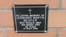 
Leonhard Martin Benfer
d: 16 Mar 1999, aged 86

Mount Cotton St Pauls Lutheran Columbarium wall 

