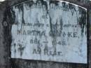 Martha G. LINKE, wife mother,
1881 - 1945;
Mt Beppo General Cemetery, Esk Shire