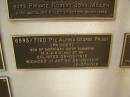 Alfred George PRIDDY (PRIDDEY)
War Memorial, Elsie Laver Park, Mudgeeraba