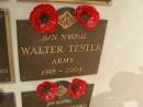 Walter TESTER; 1918 - 2004
War Memorial, Elsie Laver Park, Mudgeeraba