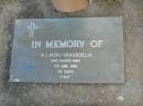 A. (Jack) GRAUSDELIS,
died 4 June 1989 aged 76 years;
Mudgeeraba cemetery, City of Gold Coast