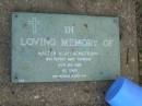 Walter Alan ARMSTRONG,
died suddenly 24 Aug 1989 aged 63 years;
Mudgeeraba cemetery, City of Gold Coast