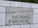 Noel SCHNEID,
died 17-12-1916;
Mudgeeraba cemetery, City of Gold Coast