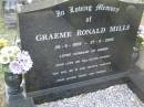 Graeme Ronald MILLS,
20-5-1959 - 27-5-2005,
husband of Debbie;
Mudgeeraba cemetery, City of Gold Coast