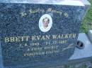 Brett Evan WALKER,
2-8-1985 - 24-12-1997;
Mudgeeraba cemetery, City of Gold Coast