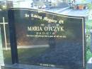Maria OTCZYK,
25-8-22 - 12-7-05;
Mudgeeraba cemetery, City of Gold Coast