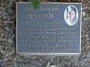 Anita Rivers OBRIEN,
8-11-73 - 11-12-98,
loved by Trishie, Dad & Kelwyn,
daughter sister;
Mudgeeraba cemetery, City of Gold Coast