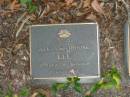 Allan Rathbone LEE,
27-6-1918 - 31-8-1998;
Mudgeeraba cemetery, City of Gold Coast