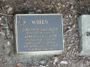 Johannes Bernardus WHIEN,
15-9-1927 - 4-1-1995;
Adriana Elizabeth WHIEN,
26-2-1929 - 29-1-1999;
parents of Bill,
grandparents of Kim;
Mudgeeraba cemetery, City of Gold Coast