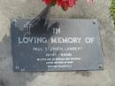 Paul Stephen LAMBERT,
29-7-1971 - 16-6-2000,
son fo Charles & Catherine,
brother of Mark;
Mudgeeraba cemetery, City of Gold Coast