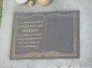 Reginald John (Jack) WATSON,
22-7-1922 - 27-7-2003,
husband of Rita,
father of Joy & Sharon;
Mudgeeraba cemetery, City of Gold Coast