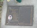 Irene JONES,
9-5-1919 - 18-12-2000,
survived by daughter 3 grandchildren
4 great-grandaughters;
Mudgeeraba cemetery, City of Gold Coast