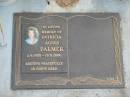 Patricia Agnes PALMER,
1-9-1935 - 15-5-2006;
Mudgeeraba cemetery, City of Gold Coast
