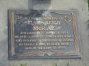 Kiara Leigh MCRAE,
stillborn 1 Jan 1999,
daughter of Kaye & Rowan,
sister of Joshua;
Mudgeeraba cemetery, City of Gold Coast