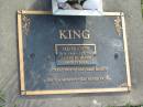 Trevor Joseph KING,
30-9-1945 - 3-2-1999,
husband father;
Mudgeeraba cemetery, City of Gold Coast