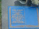 John KNIGHT,
1926 - 2004,
husband of Audrey,
father of Stephen, David & Jan;
Mudgeeraba cemetery, City of Gold Coast