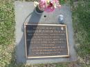 Trevor A. TAYLOR,
died 8 June 2001 aged 68 years,
husband of Gwenda,
father of Lyndal, Mark & Gregory,
father-in-law of Glenn, Lynn & Caron,
grandfather;
Mudgeeraba cemetery, City of Gold Coast