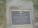 Marjorie Helen BREEN,
died 14 May 1997 aged 91 years,
wife of James Patrick,
mother of Terence, Judith & Peter,
grandmother;
Terence James BREEN,
16-03-1941 - 25-12-2006,
father of Daniella, Kate & Erin;
Mudgeeraba cemetery, City of Gold Coast