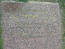 Paul Gerard OBRIEN,
son brother,
born 27-8-1952,
died 15-1-1993?;
Mudgeeraba cemetery, City of Gold Coast
