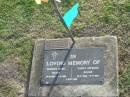 Barbara Mabel ROANE,
23-10-1907 - 7-2-1983;
Sidney Raymond ROANE,
25-5-1908 - 17-6-1984;
Sylvia Margaret HARMON (nee ROANE),
17-4-1933 - 29-9-2006;
Mudgeeraba cemetery, City of Gold Coast