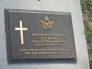J.F. LYON,
died 4 Aug 2004 aged 81 years,
husband of Peg,
father of Peter, Mike, Paul, Maree & Dan (decd);
Mudgeeraba cemetery, City of Gold Coast