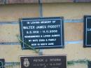 Walter Janes PIGGOTT,
8-5-1912 - 11-11-2005,
wife Edna;
Mudgeeraba cemetery, City of Gold Coast