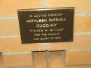 Kathleen Patricia CUDDIHY,
17-3-1912 - 18-7-2007;
Mudgeeraba cemetery, City of Gold Coast