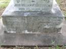 John William Fitzclarence,
born 5 March 1906,
died aircraft accident at Archerfield 21 May 1941,
son of William & Gwendoline COLLINS
husband of Margaret;
Mundoolun Anglican cemetery, Beaudesert Shire