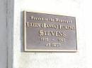 Aileen (Lanna) Florence STEVENS,
1905 - 1997;
Murphys Creek cemetery, Gatton Shire
