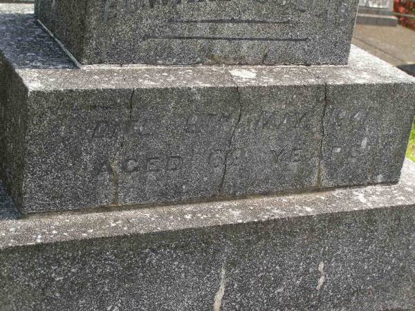 Edward COLLIS,  | died 9 May 1941 aged 69 years;  | Murwillumbah Catholic Cemetery, New South Wales  | 