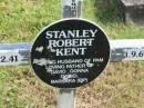 
Stanley Robert KENT,
husband of Pam,
father of David, Donna, Daniel & Barbara,
23-12-41 - 1-9-69;
Murwillumbah Catholic Cemetery, New South Wales
