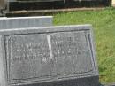 
John Joseph PRAGEY,
husband father,
died 18 July 1964 aged 76 years;
Murwillumbah Catholic Cemetery, New South Wales
