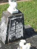 
Kathy J. HOGAN,
daughter,
died 11-12-62 aged 2 years;
Murwillumbah Catholic Cemetery, New South Wales
