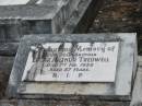 
Edgar Arthur TREDWELL,
brother,
died 1 Feb 1955 aged 57 years;
Murwillumbah Catholic Cemetery, New South Wales
