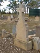John GILBRIDE,
died 17 Mar 1903 aged 64 years;
Johanna GILBRIDE,
died 5 Sept 1915;
Nobby cemetery, Clifton Shire