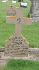 Sarah (NOBBS)
wife of George Hunn NOBBS
d: 5 Dec 1899, aged 91
Norfolk Island Cemetery