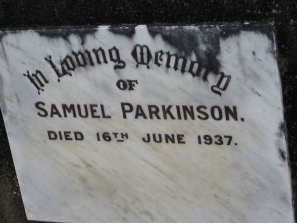 Samuel PARKINSON, died 16 June 1937;  | Parkhouse Cemetery, Beaudesert  | 